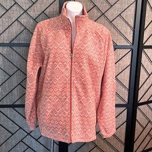 NEW WITHOUT TAGS BLAIR XL SOFT ORANGE & WHITE JACKET